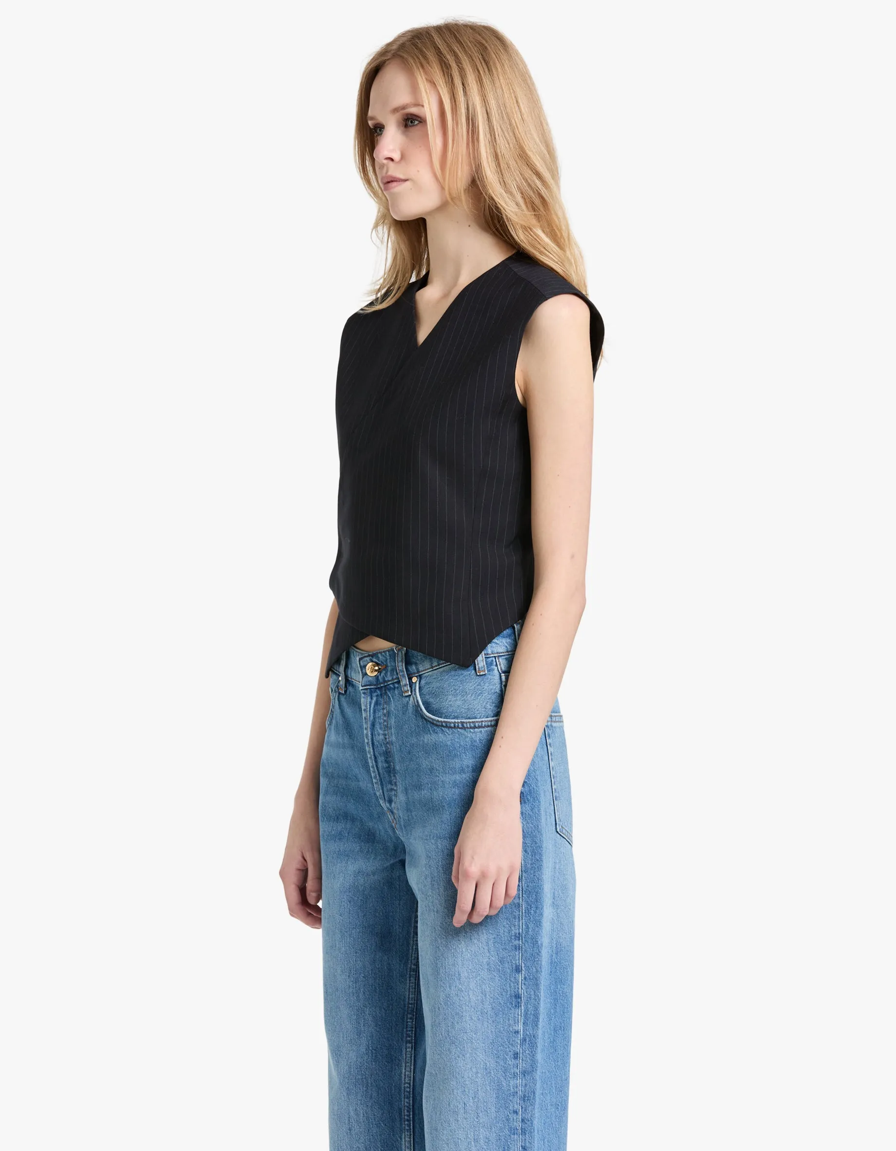 Agnes Vest - Navy