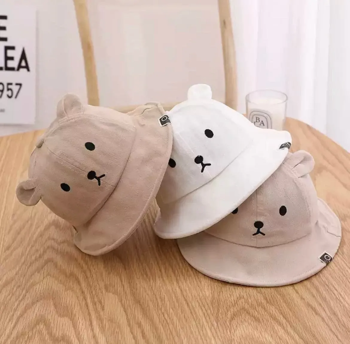 Baby Bear Bucket Hat - Coffee