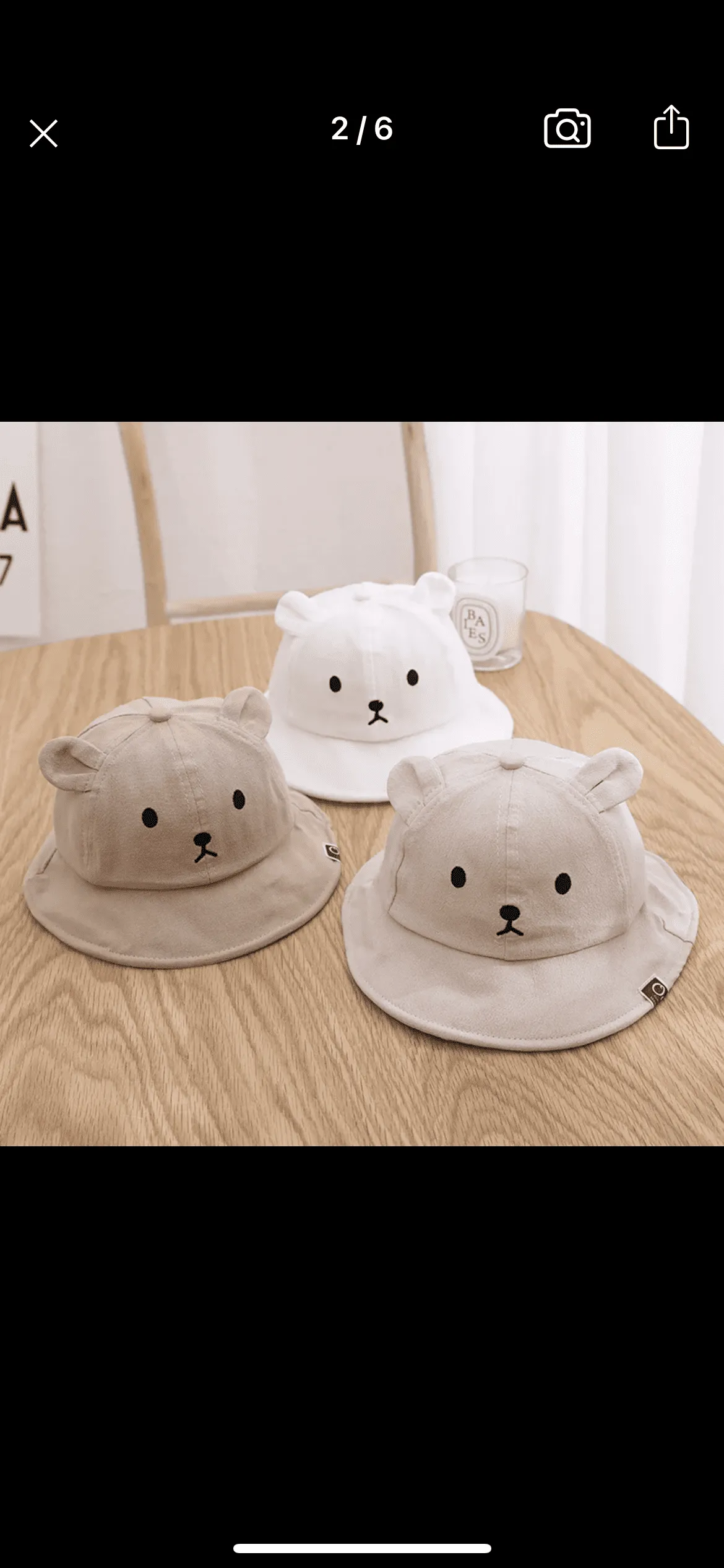 Baby Bear Bucket Hat - Coffee