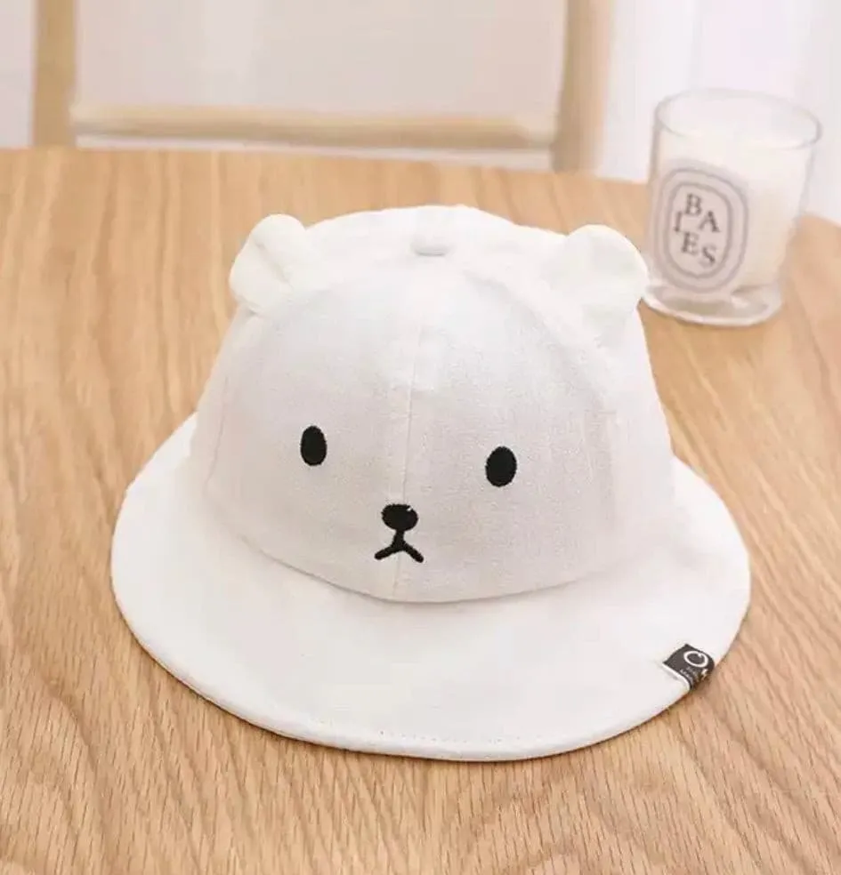 Baby Bear Bucket Hat - Ivory