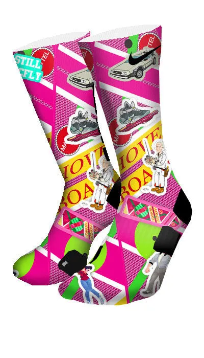 Back to The Future Custom Elite Socks