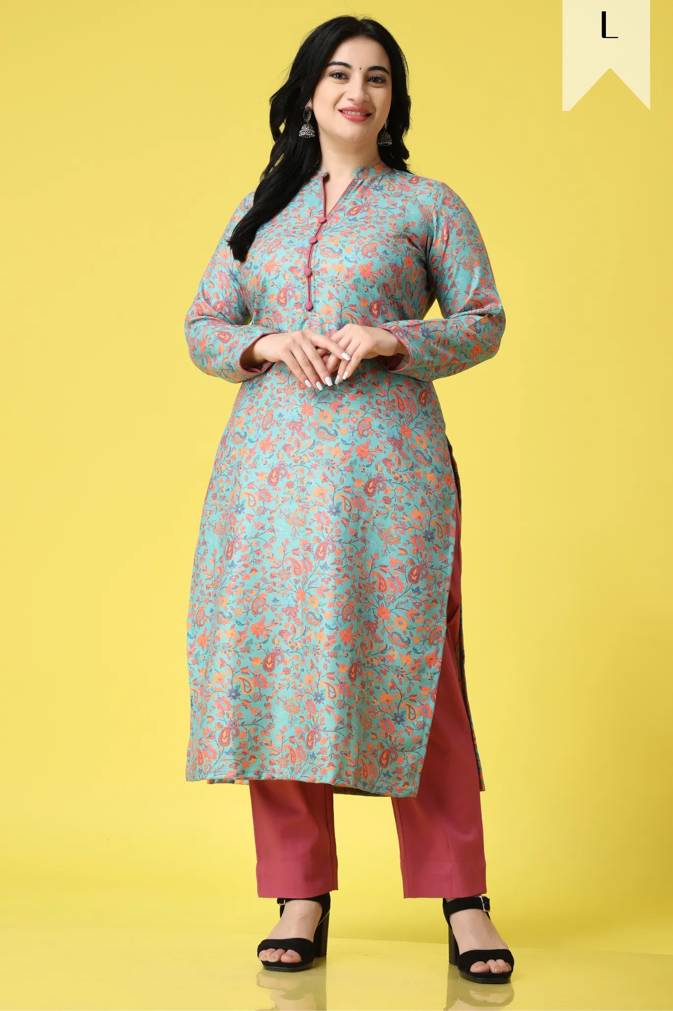 Easy Elegance Woollen Kurta Set