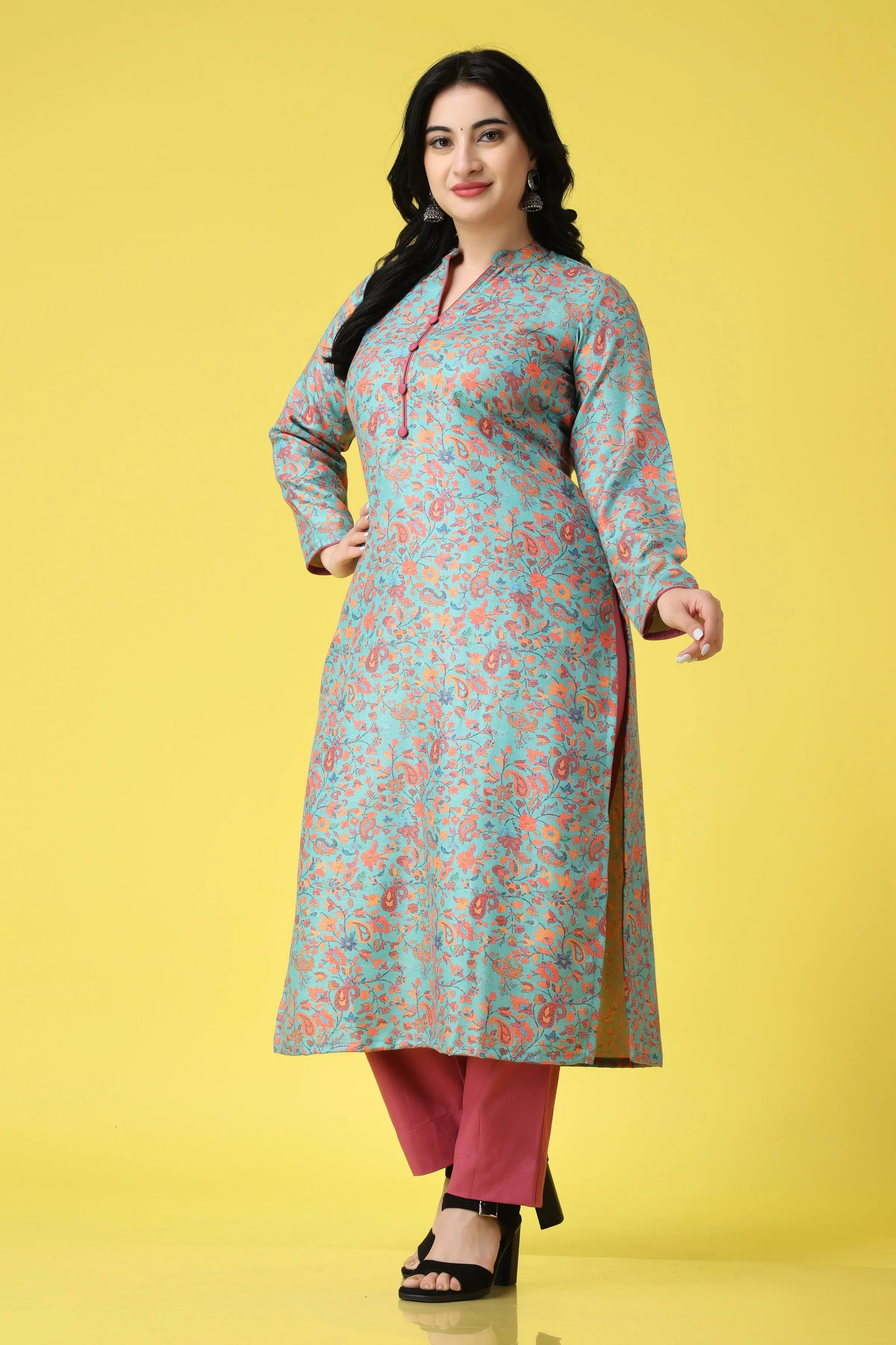 Easy Elegance Woollen Kurta Set
