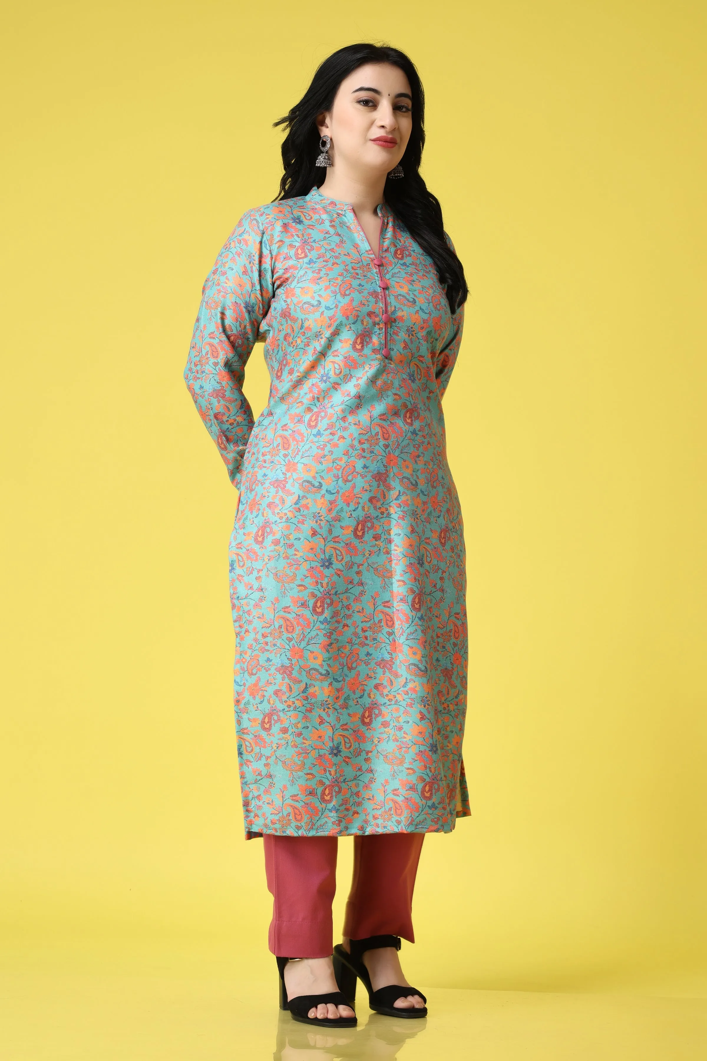 Easy Elegance Woollen Kurta Set