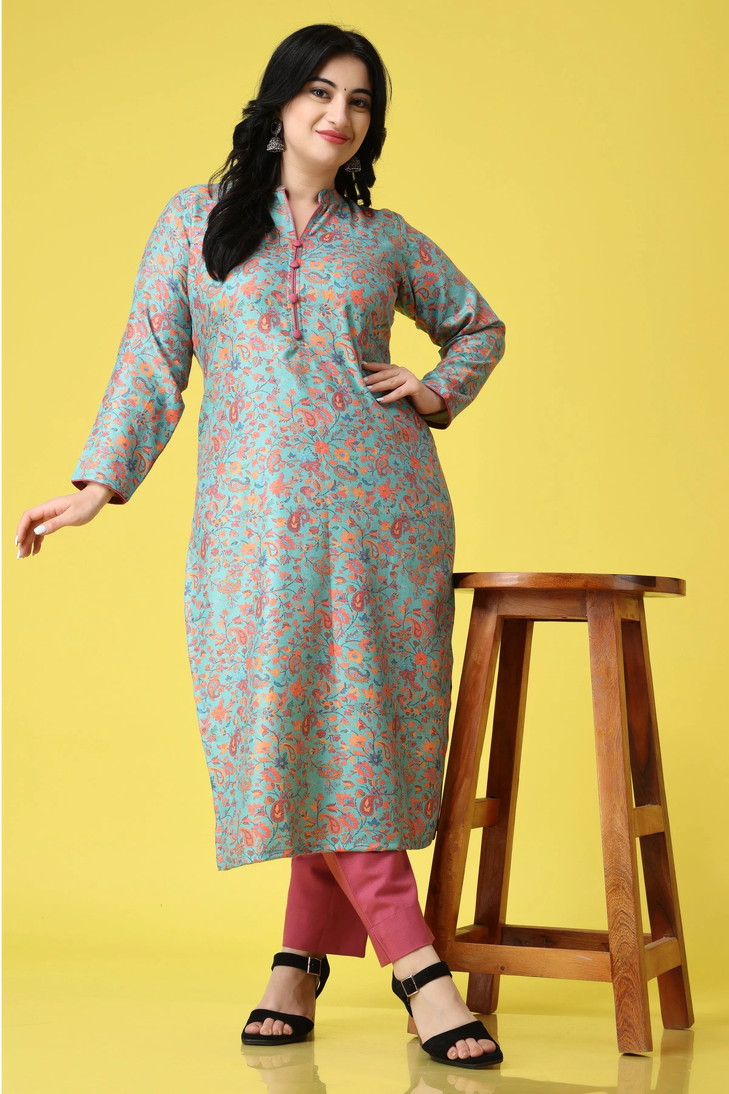 Easy Elegance Woollen Kurta Set