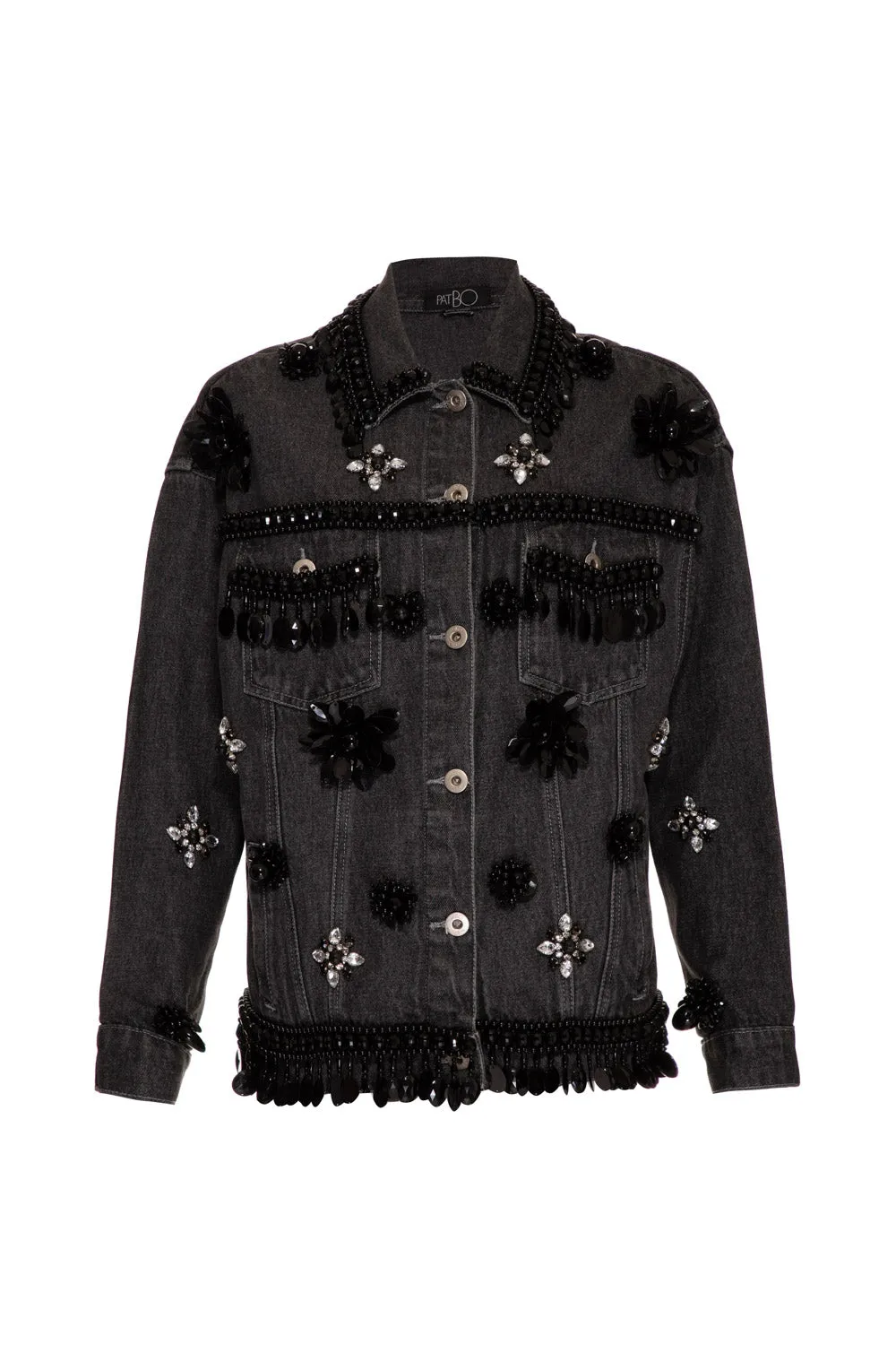 HAND-BEADED DENIM JACKET