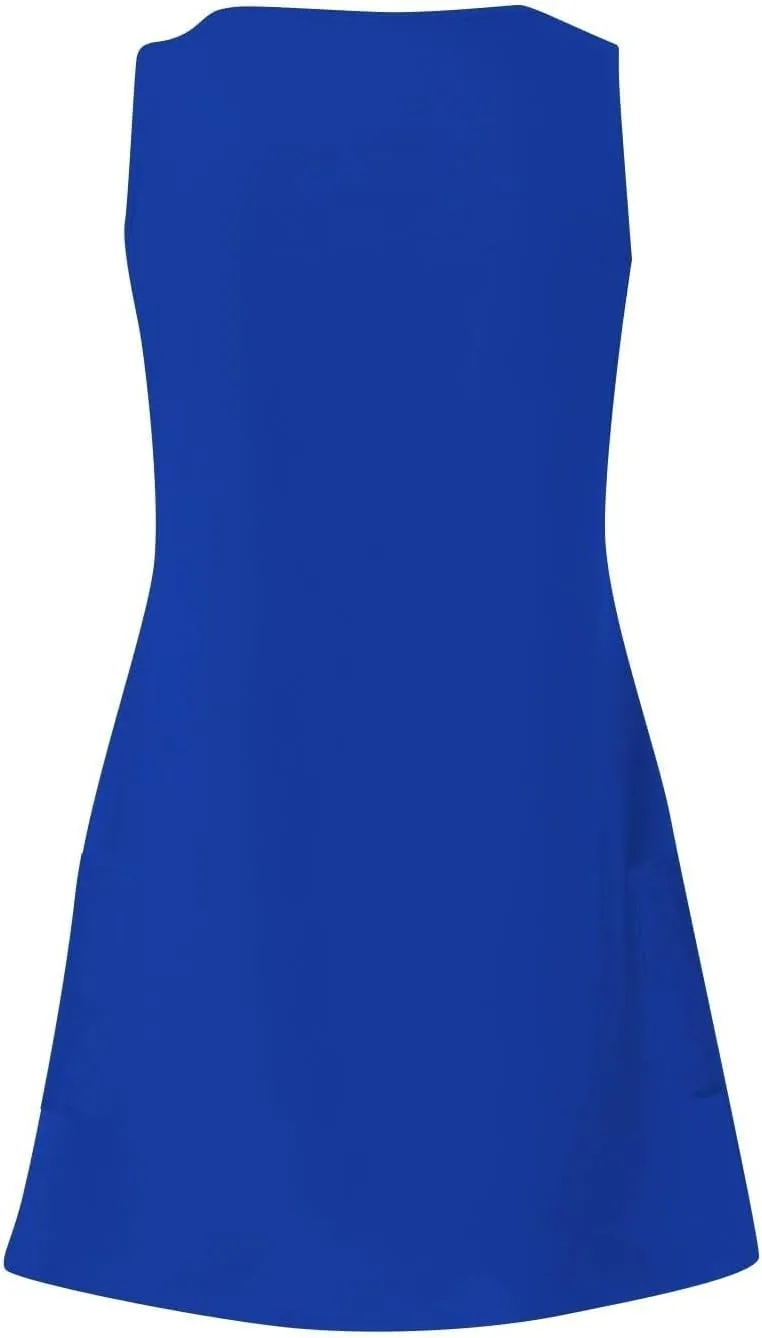 hlysgo Going Out Dresses for Women 2025 Summer Sleeveless V Neck Mini Dress Casual Beachwear Coverup Sundress with Pockets