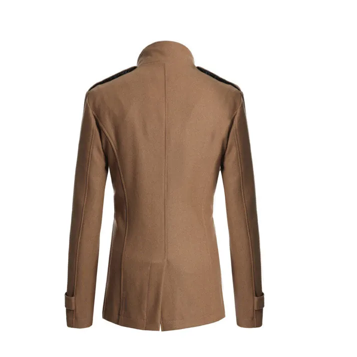 Men's Mid Long Woolen Coat