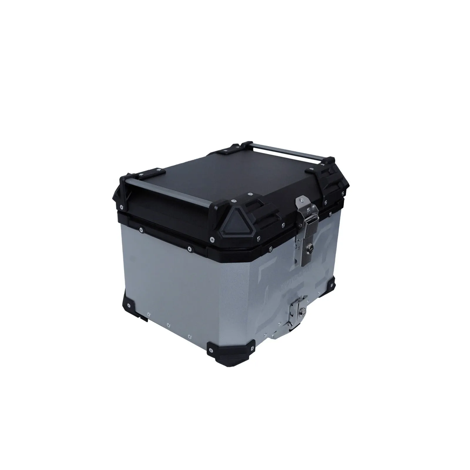Motocrux Top Box 45L with backrest Silver