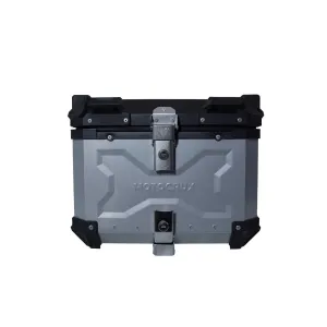 Motocrux Top Box 45L with backrest Silver