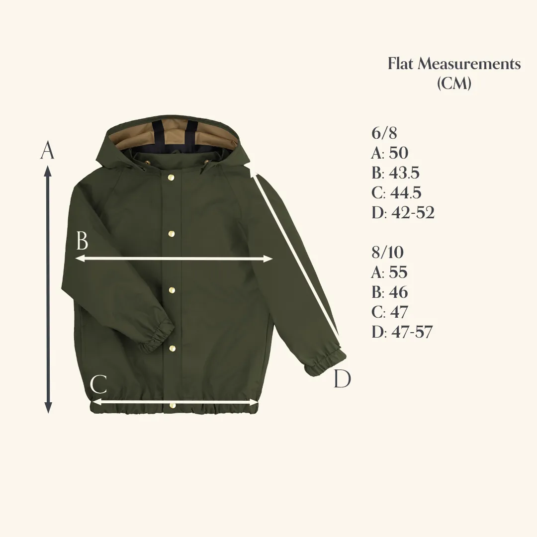 Outdoor Aviator Raincoat - False Indigo - 1-10y