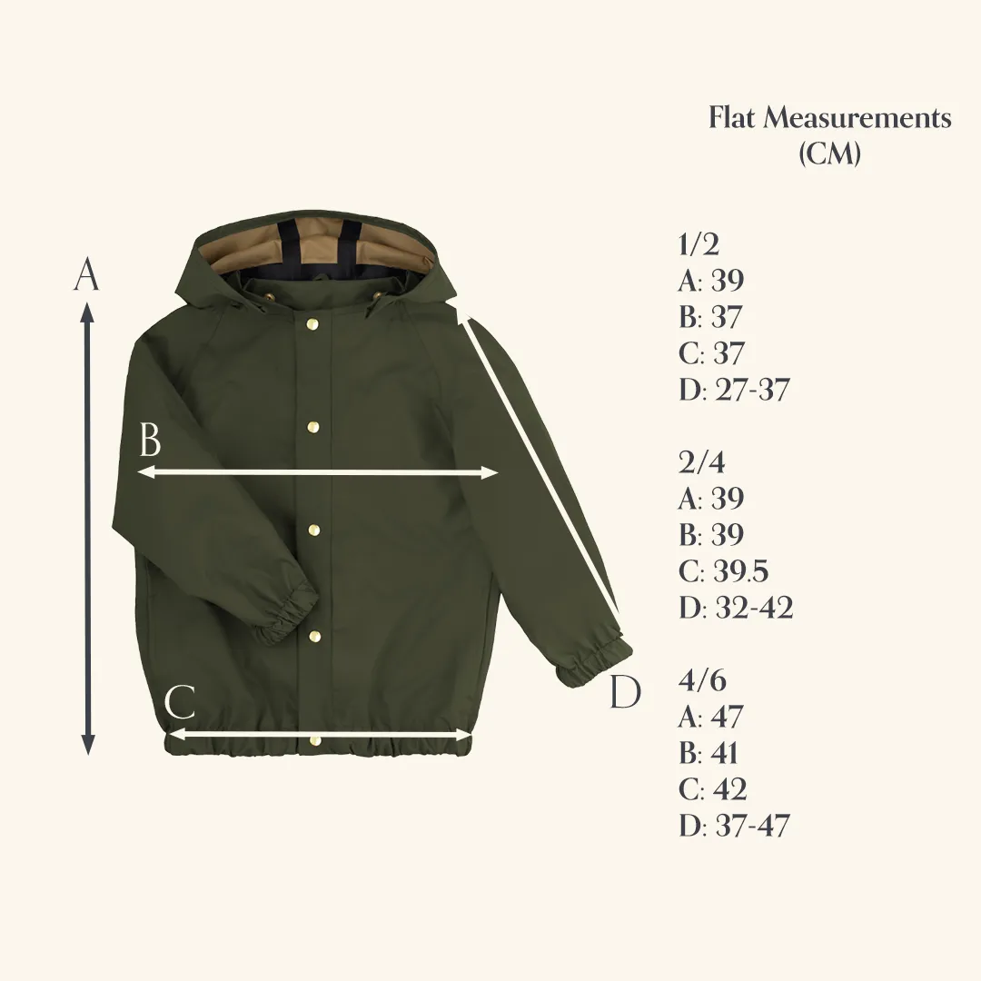 Outdoor Aviator Raincoat - False Indigo - 1-10y