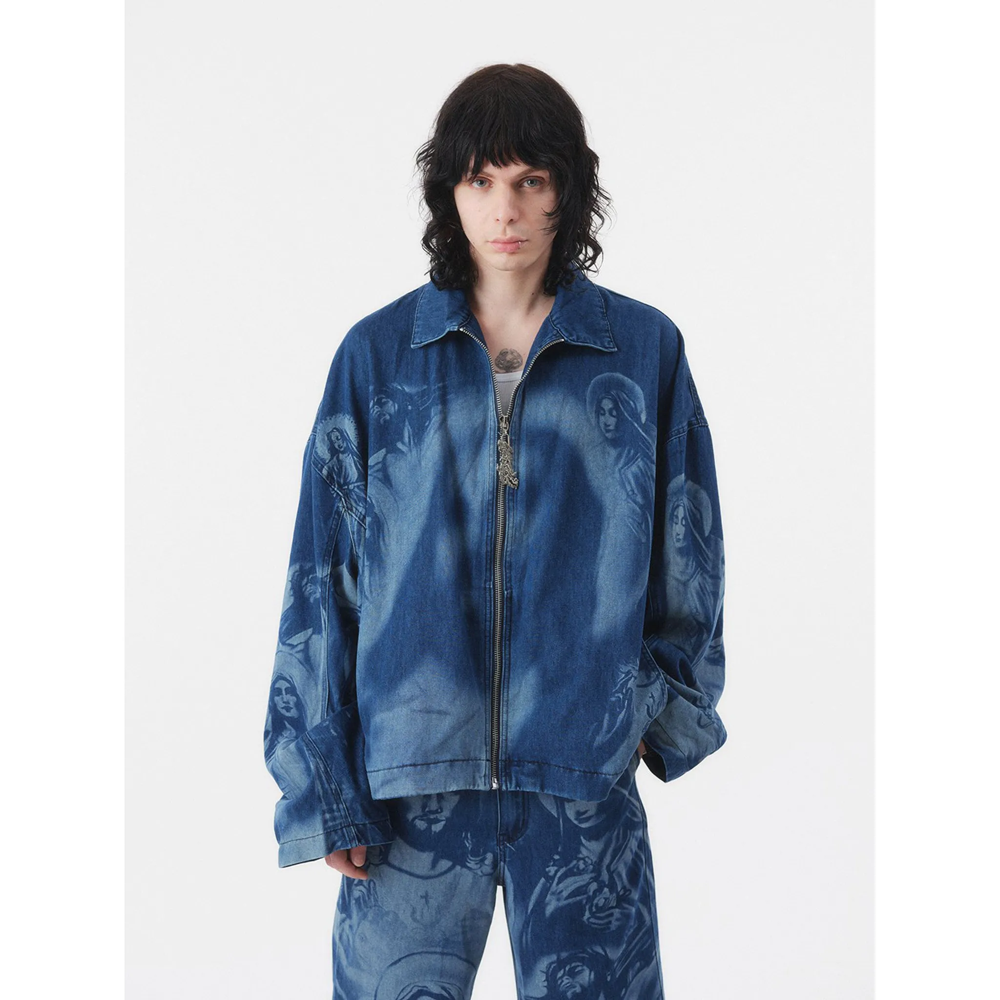 OVERSIZED DENIM JKT / INDIGO BLUE